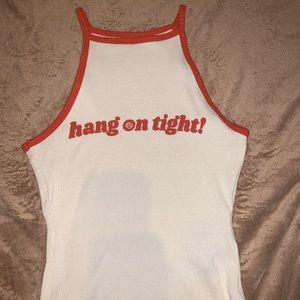 Harley Davidson high neck Crop Tank Top